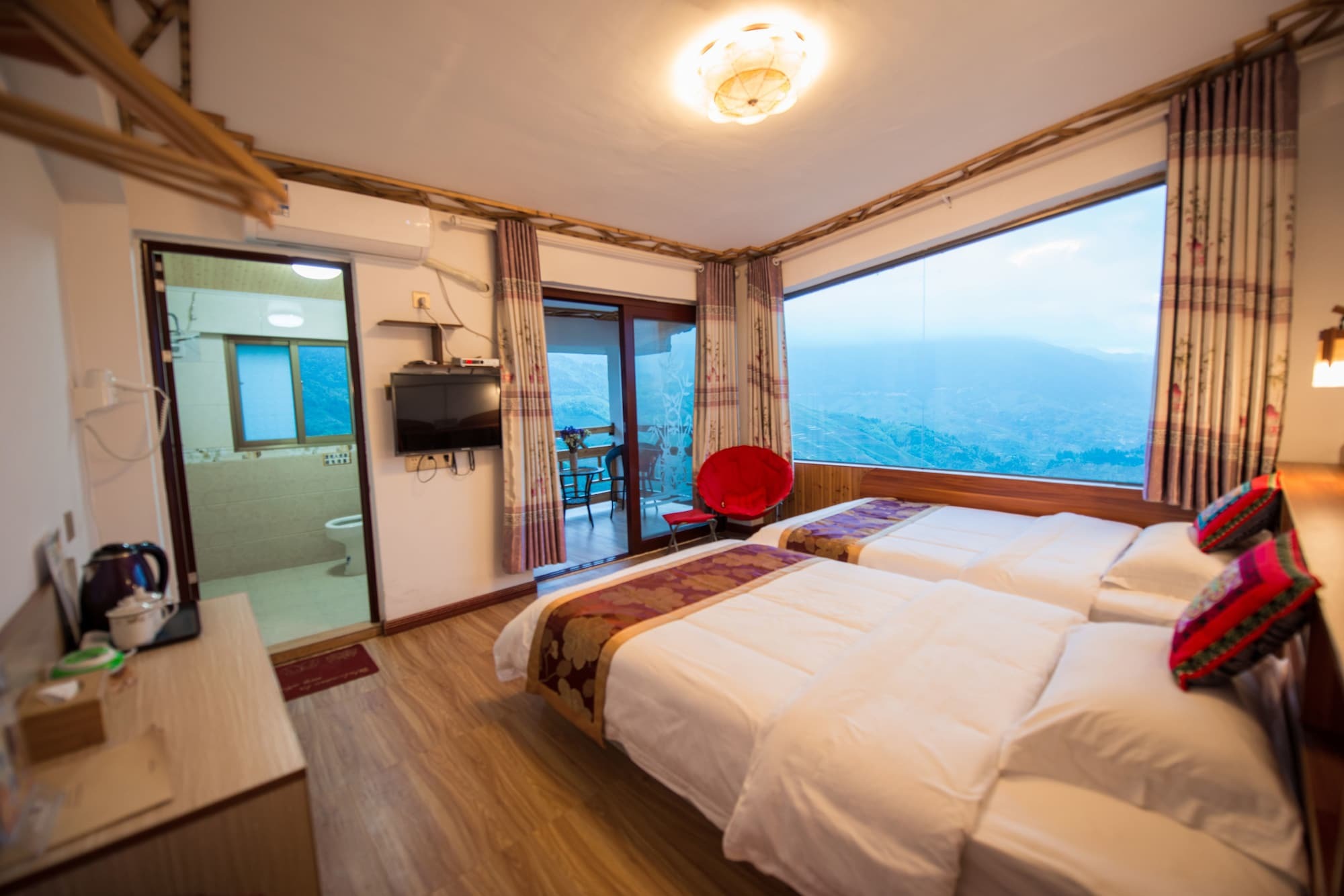 Longji Rice Terraces Green View Guesthouse Longsheng Zewnętrze zdjęcie